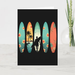 Carte Plage de surfeur Surfing Hawaïen Surfeur drôle Su