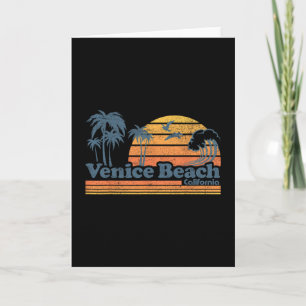 Carte Plage de Venise Californie Vacances Mignon Vintage