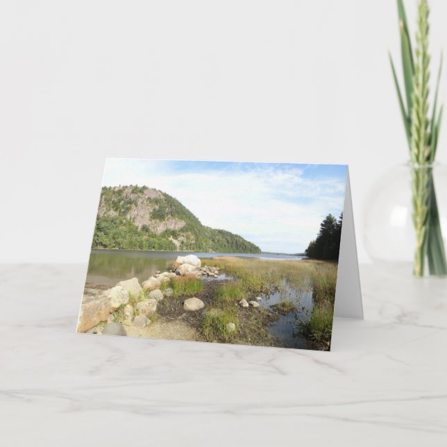 Carte Plage d'Echo Lake dans le parc national d'Acadia (Devant)