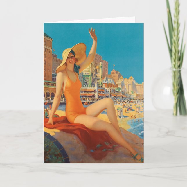 Carte Plage d'Edward Mason Eggleston Atlantic City (Devant)