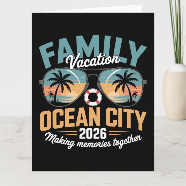 Carte Plage d'Ocean City (Devant)