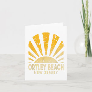 Carte Plage d'Ortley Nj - Ortley Beach ensoleillée New J