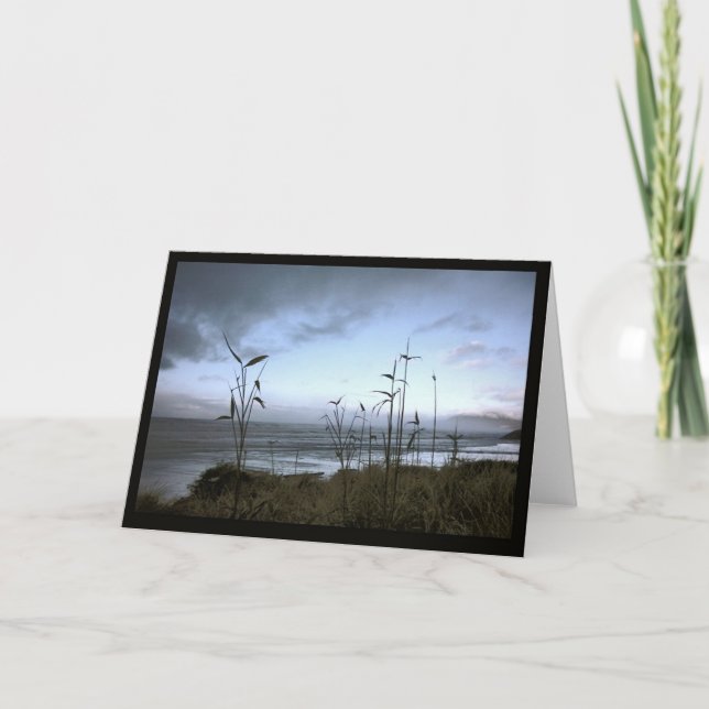 Carte Plage en bambou (Devant)