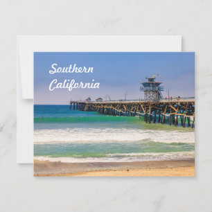 Carte Plage et jetée de Californie du Sud à San Clemente