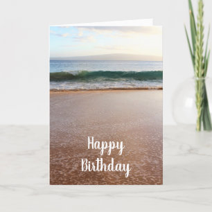 Carte Plage et vagues de Maui pour l'anniversaire