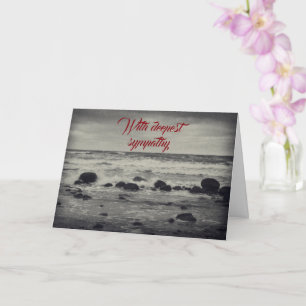 Carte Plage pierreuse - Avec profonde sympathie