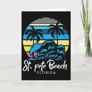 Carte Plage St. Pete Vibes Tropicales Floride Souvenir V