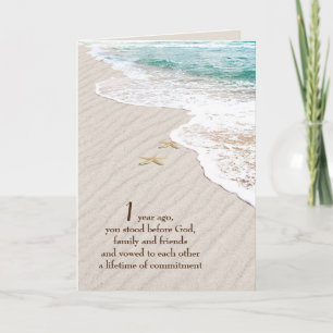 Carte Plage Starfish 1er anniversaire