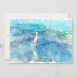 Carte Plage tropicale à Turquoise Aqua Turquoise Blue