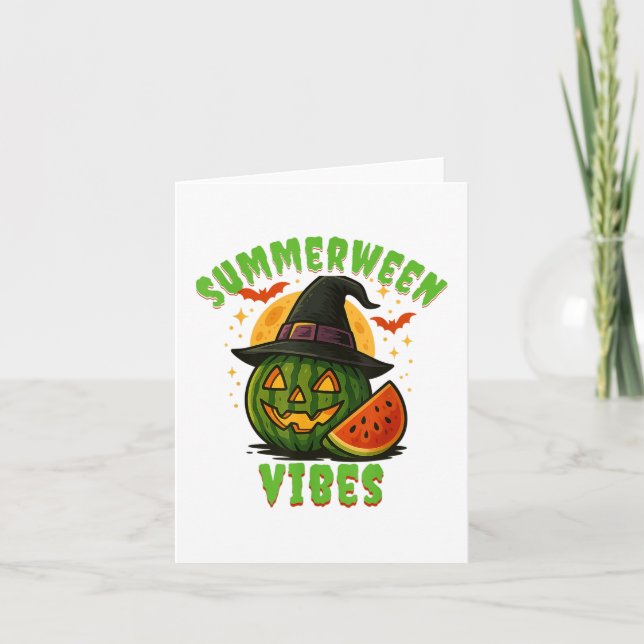 Carte Plage Watermelon Summerween Vibes Witween (Devant)