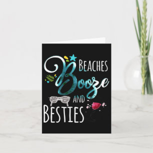 Carte Plages Booze Et Besties Filles Voyage Femmes