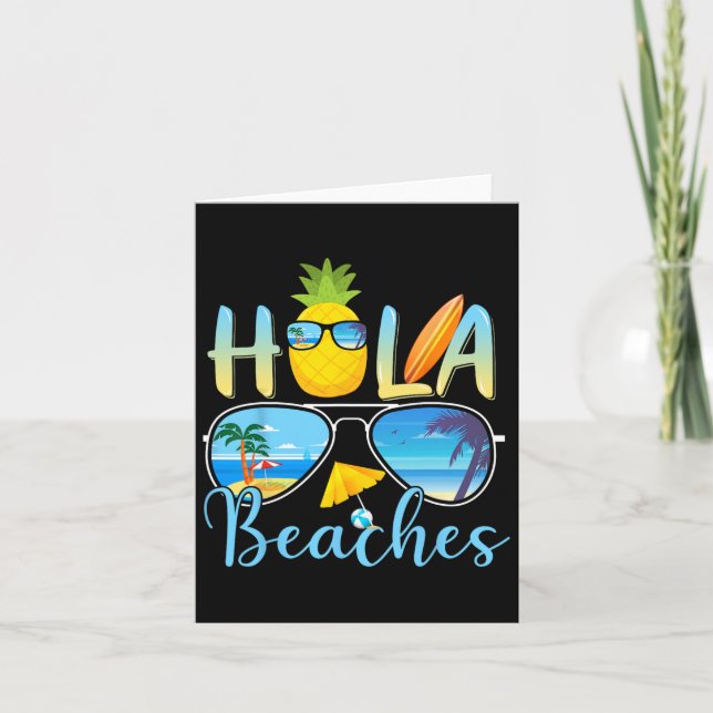 Carte Plages de Hola Funny Plage vacances été (Devant)