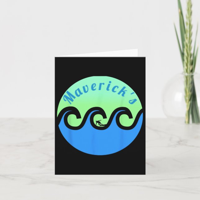 Carte Plages de Maverick's Surfing Surf California (Devant)