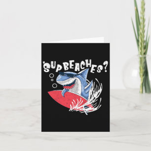 Carte Plages Sup Funny Shark Summer Beach Lover Mème Va