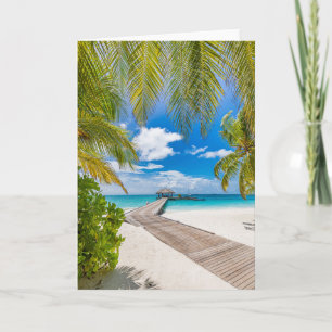 Carte Plages tropicales   Jetty en bois des Maldives