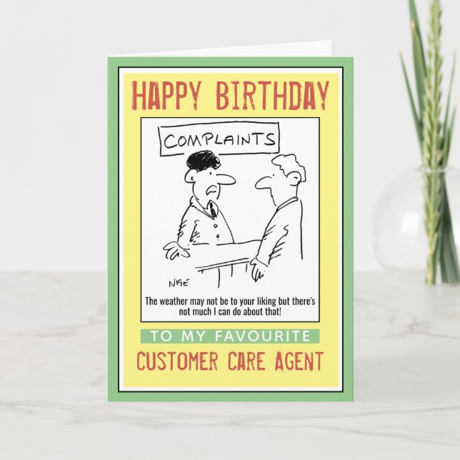 Carte Plaintes Service Service à la clientèle (Devant)