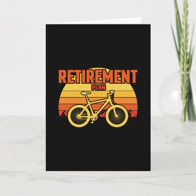 Carte Plan de retrait des vélos à vélo amusant (Devant)