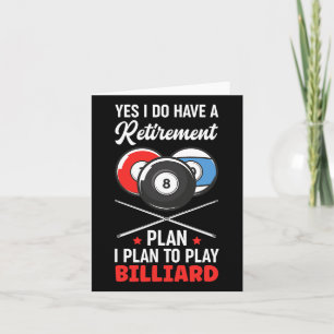 Carte Plan de retraite Billiards Billiard Snooker Ball