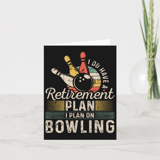 Carte Plan de retraite Bowling (Devant)