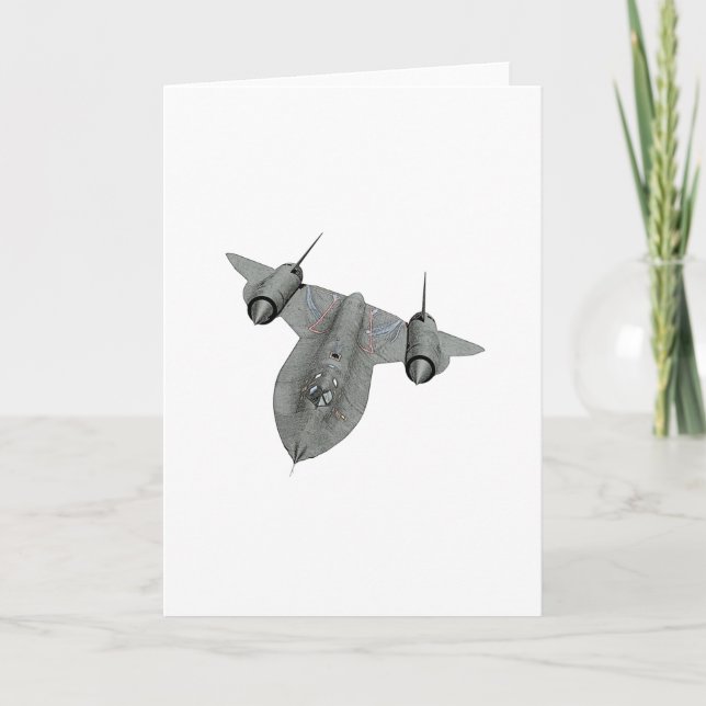 Carte Plan du plan d'espionnage supersonique SR71 Blackb (Devant)