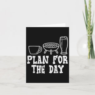 Carte Plan Pour La Journée Café Bbq Funny Byrbecue Grill