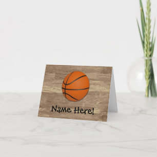 Carte Plancher en bois de basket-ball personnalisé