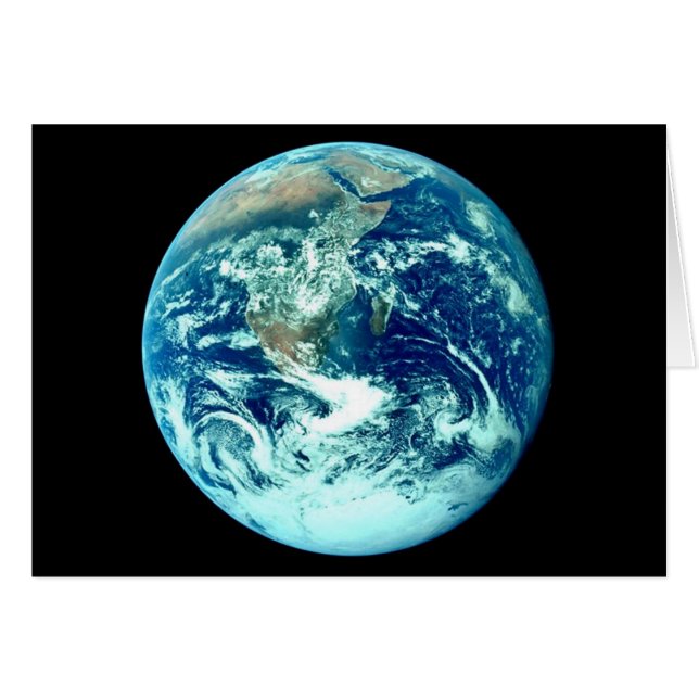 Carte planète Terre (Devant horizontal)