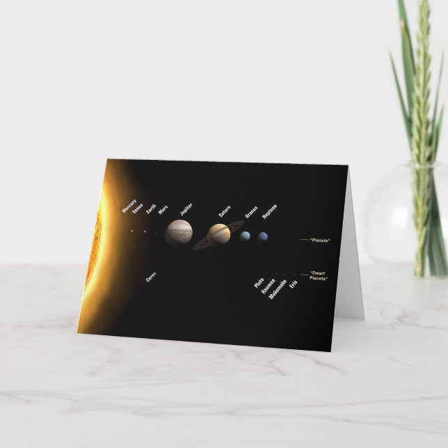 Carte Planètes et NASA naine de l'espace de planètes (Devant)