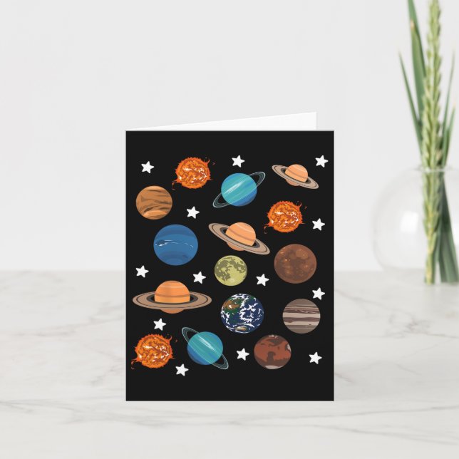 Carte Planètes Stars Lune Système Solaire Costume Hallow (Devant)