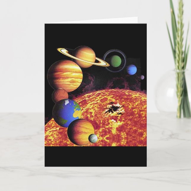 Carte Planètes système solaire (Devant)