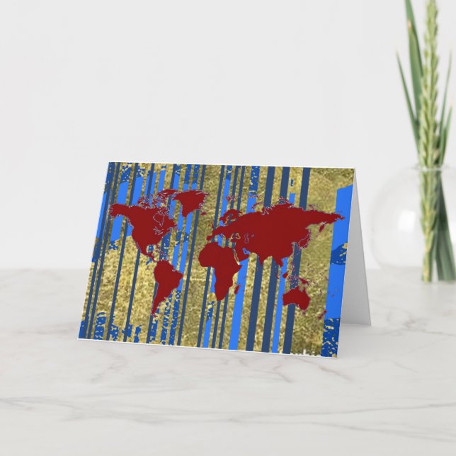 Carte Planisphère-Monde (Devant)