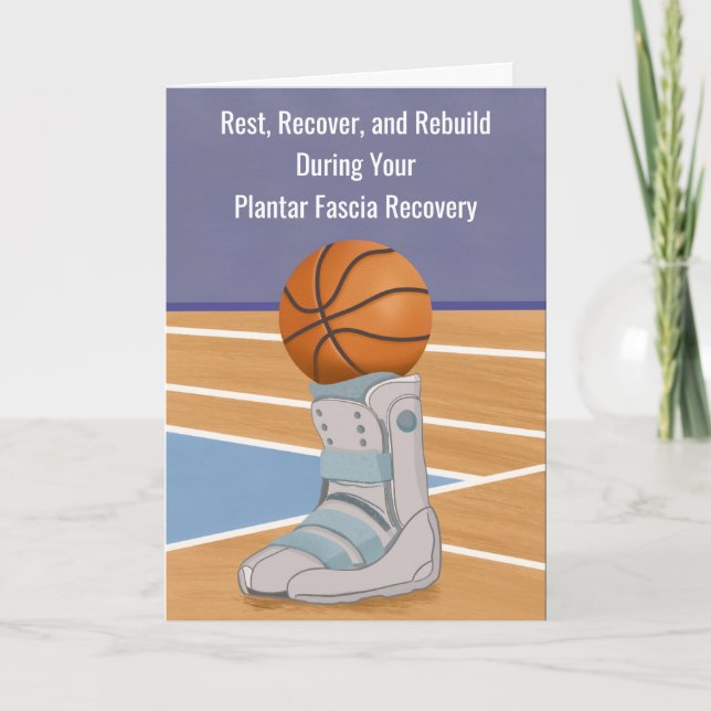 Carte Plantar Fascia Recovery With Basketball  (Devant)