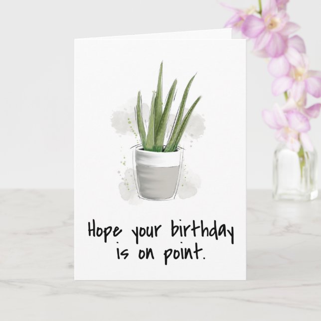 Carte plante J'espère que votre anniversaire est sur le  (Orchidée)