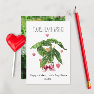 Carte Plante-Tastic Pun Photo Salle de classe Valentine