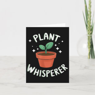 Carte Plante Whisperer mignon Plante en croissance print