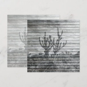 Carte Plantes de cactus sur planches de bois Photo en no