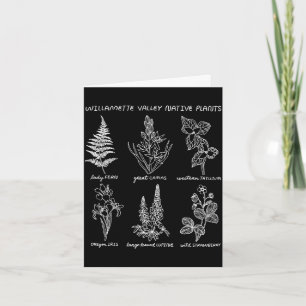 Carte plantes indigènes de la vallée de Willamette 