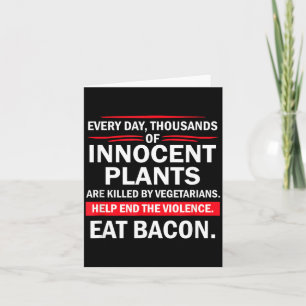 Carte Plantes Innocentes Sont Tuées Nouveauté Sarcastiqu