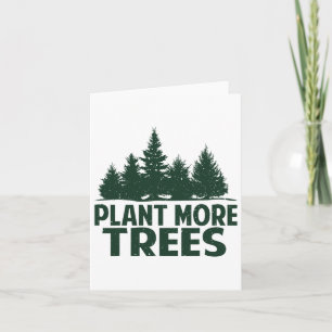 Carte Plantez Plus d'Arbres Jour de la Terre Joyeuse Fêt