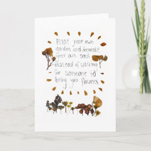 Carte Plantez votre propre jardin inspiré