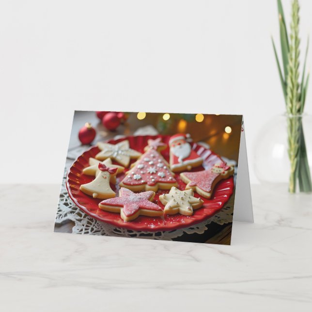 Carte Plaque de cookies de Noël (Devant)