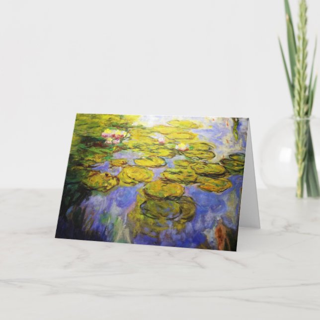 Carte Plaquettes Lily inspirées par Monet (Devant)