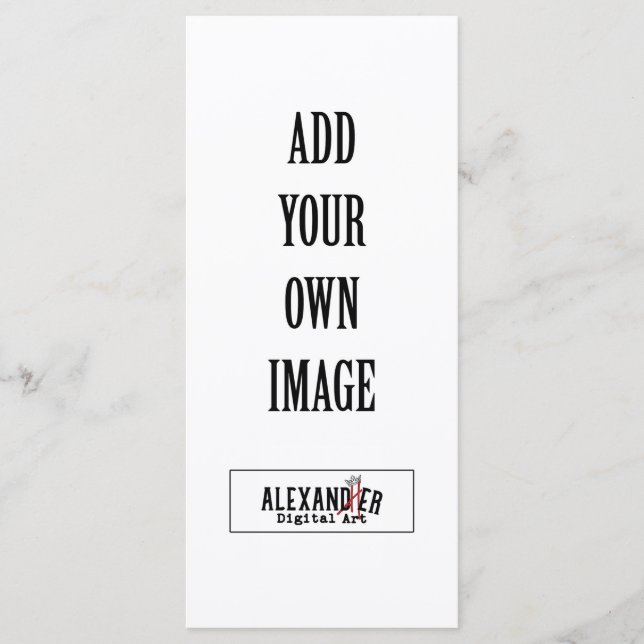 Carte plat 4 x 9 pouces (Devant)