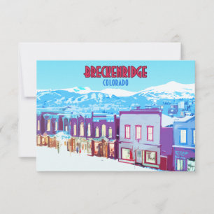 Carte Plat Breckenridge Colorado Downtown Mountain