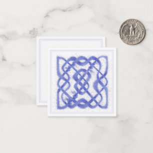 Carte plat Carré VIOLET CELTIC KNOT 2,5 pouces