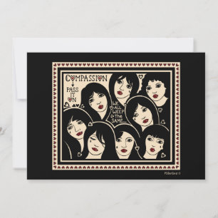 Carte Plat Compassion Pass On_7"x5"