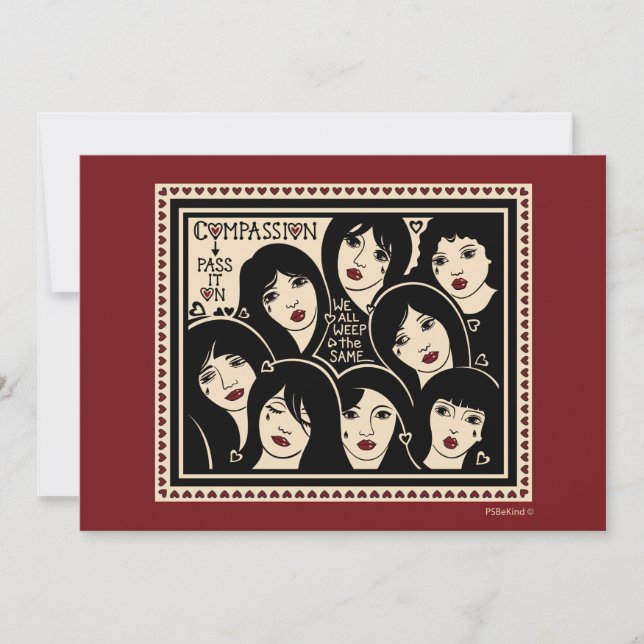 Carte Plat Compassion Pass On_7"x5" (Devant)
