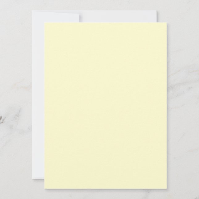 Carte Plat Crème Vibrante pour Notes ou Salutation (Devant)