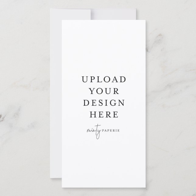 Carte plat de 4 po x 8 po - Portrait (Devant)