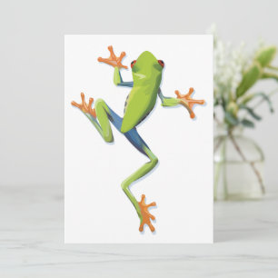 Carte Plat de Grenouille-Arbre Amphibienne verte